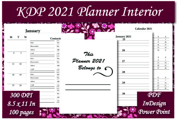 Download KDP 2021 Planner Interior - 2021 planner Collection