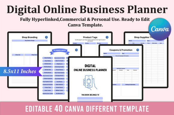 Download Digital Online Business Planner for Ipad - Premium Bundle