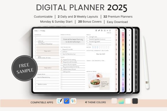 Download Digital Planner 2025 - Premium Bundle